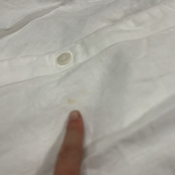 Pure J Jill Linen Pants Womens Medium White Crop Roll Up Boho Pull On - Picture 3 of 10